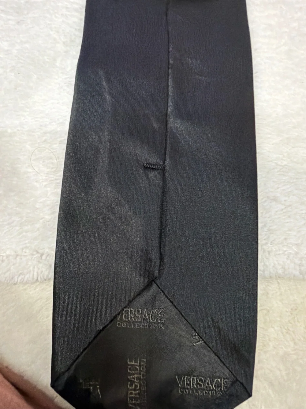 Versace Collection Men’s Black Tie  - 100%silk made in Italy 60” Medusa